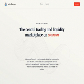 Скриншот главной страницы сайта velo.drome.eth.limo