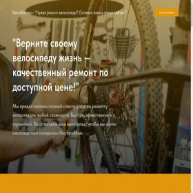 Скриншот главной страницы сайта velobike-master.ru