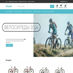 Скриншот главной страницы сайта velogolik.ru