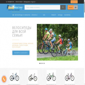 Скриншот главной страницы сайта velomast.ru