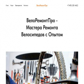 Скриншот главной страницы сайта veloremontpro.ru