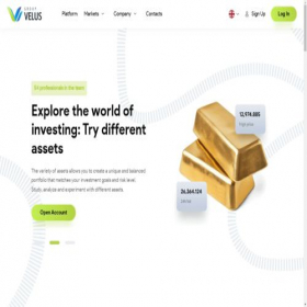 Скриншот главной страницы сайта velusgroup.com