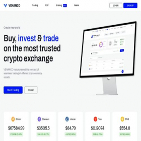 Скриншот главной страницы сайта venanco.com