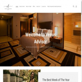 Скриншот главной страницы сайта venuesadvisorlimited.com