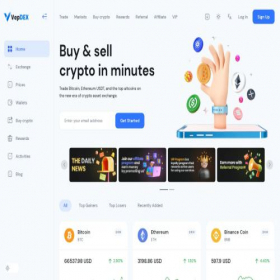 Скриншот главной страницы сайта vepdex.com