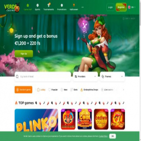 Скриншот главной страницы сайта verdecasino169.com