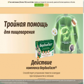 Скриншот главной страницы сайта verdiogast.ru
