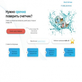 Скриншот главной страницы сайта verificationmeters.ru