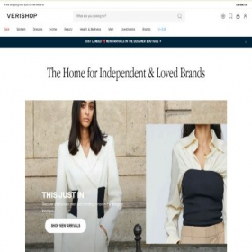 Скриншот главной страницы сайта verishop.com