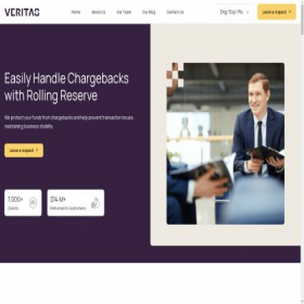 Скриншот главной страницы сайта veritas-limited.net