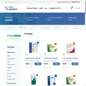 Скриншот главной страницы сайта verkkoapteekki24.com
