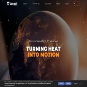 Скриншот главной страницы сайта vernet-group.com