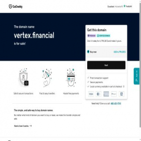 Скриншот главной страницы сайта vertex.financial