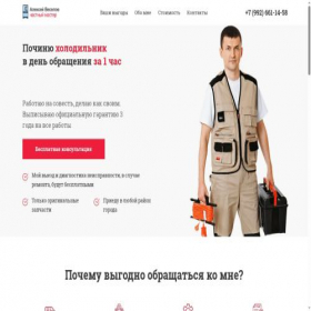 Скриншот главной страницы сайта veselov-master.ru