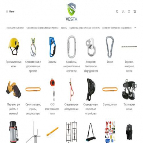 Скриншот главной страницы сайта vestashop.online