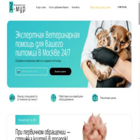 Скриншот главной страницы сайта vetamur.ru
