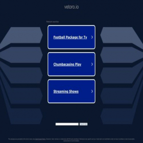 Скриншот главной страницы сайта vetoro.io