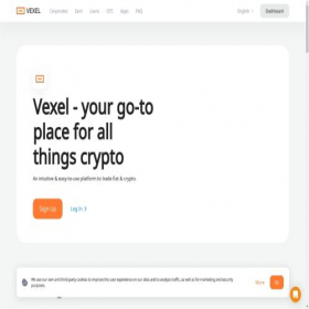 Скриншот главной страницы сайта vexel.com
