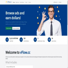 Скриншот главной страницы сайта vflow.cc
