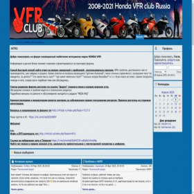 Скриншот главной страницы сайта vfrclub.ru