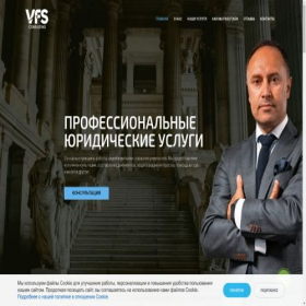 Скриншот главной страницы сайта vfs.consulting
