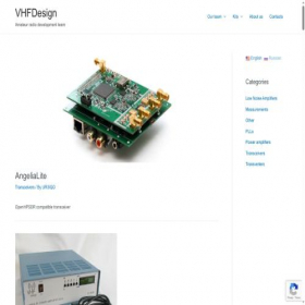 Скриншот главной страницы сайта vhfdesign.com