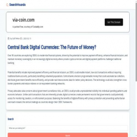 Скриншот главной страницы сайта via-coin.com