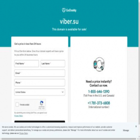 Скриншот главной страницы сайта viber.su