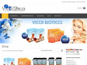 Скриншот главной страницы сайта vicciishop.com