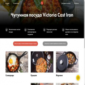 Скриншот главной страницы сайта victoriacastiron.ru