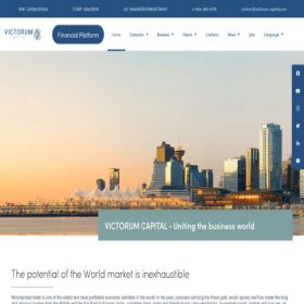 Скриншот главной страницы сайта victorum-capital.com