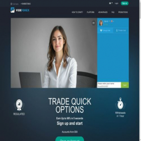 Скриншот главной страницы сайта videforex.com