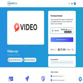 Скриншот главной страницы сайта video.xyz