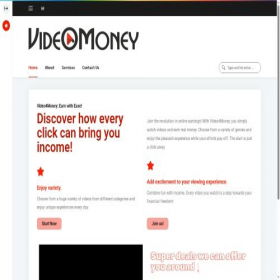 Скриншот главной страницы сайта video4money.com