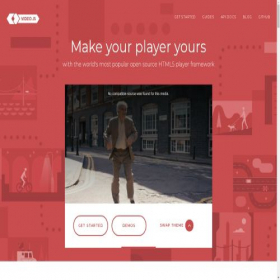 Скриншот главной страницы сайта videojs.com