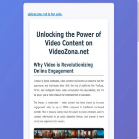 Скриншот главной страницы сайта videozona.net