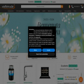 Скриншот главной страницы сайта vieffetrade.com