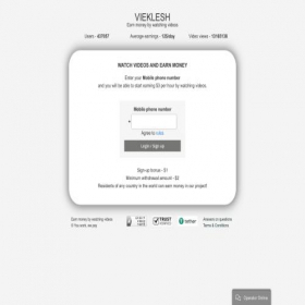 Скриншот главной страницы сайта vieklesh.site