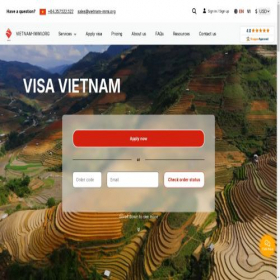Скриншот главной страницы сайта vietnam-immi.org