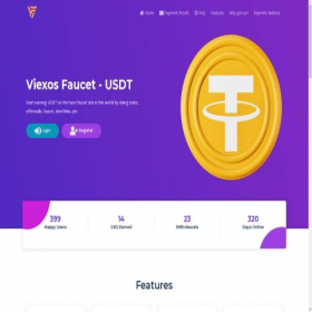 Скриншот главной страницы сайта viexos.com