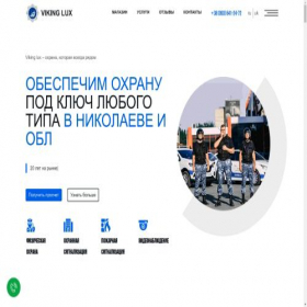 Скриншот главной страницы сайта vikinglux.com.ua