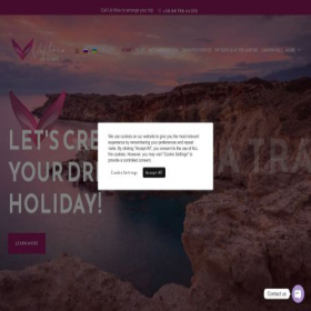 Скриншот главной страницы сайта viktoriatravel.com