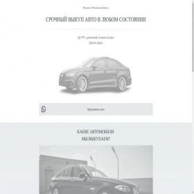 Скриншот главной страницы сайта vikupauto37.online