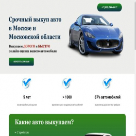 Скриншот главной страницы сайта vikupavto-msk.ru