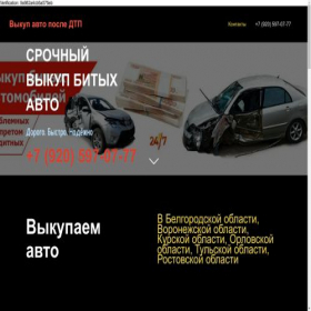 Скриншот главной страницы сайта vikupavtodorogo24.ru