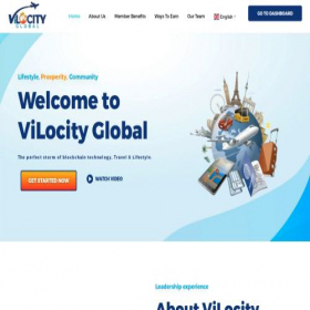 Скриншот главной страницы сайта vilocityglobal.com