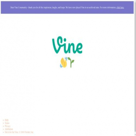 Скриншот главной страницы сайта vine.co