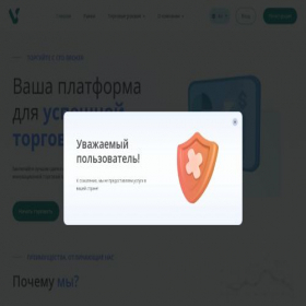 Скриншот главной страницы сайта vinntiv.com