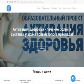Скриншот главной страницы сайта vinsad2.ru