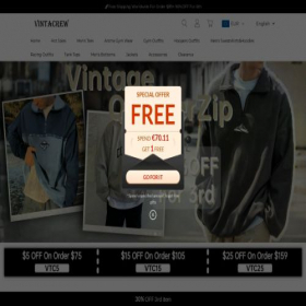 Скриншот главной страницы сайта vintacrew.com